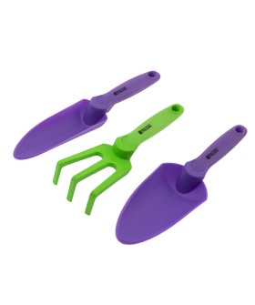 Palisad Набор садового инструмента, пластиковый, гелевые рукоятки, 3 предмета, Nylon Soft, 63021