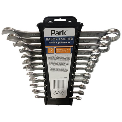 Набор комбинированных ключей Park 12шт CrV. 105073-SK