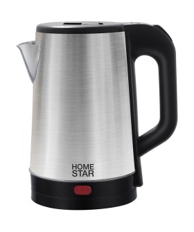 HOMESTAR Чайник HS-1041 (1,8 л) стальной, черный. 105220-SK