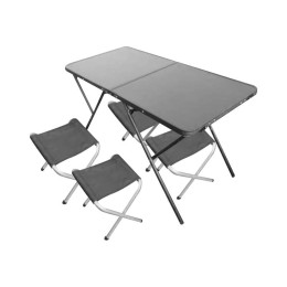 Mallony Комплект В поход: стол складной 120x60x68.5 см и 4 стула. 993089-SK