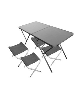Mallony Комплект В поход: стол складной 120x60x68.5 см и 4 стула. 993089-SK