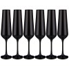 Набор Бокалов Для Шампанского  Sandra Sprayed Black  Из 6 Шт. 200 Мл. Высота=25 См. 674-716