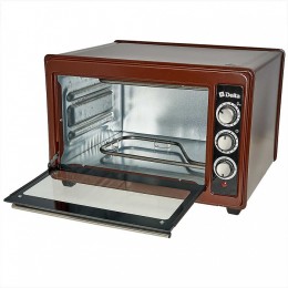 DELTA Духовка электрическая 1300 Вт, 37 л D-0123 коричневая
