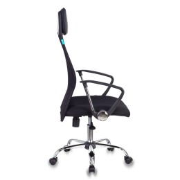 Бюрократ Кресло руководителя KB-6N/SL/B/TW-11 черный TW-01 TW-11 сетка крестовина хром