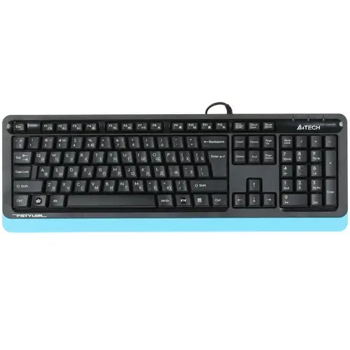 Клавиатура A4Tech Fstyler FKS10 черный/синий