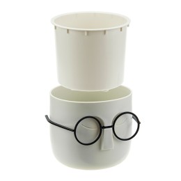 М-ПЛАСТИКА Кашпо СТИВ 0,65 литров ФРАНЦУЗСКИЙ СЕРЫЙ М 3079