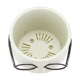 М-ПЛАСТИКА Кашпо СТИВ 0,65 литров ФРАНЦУЗСКИЙ СЕРЫЙ М 3079