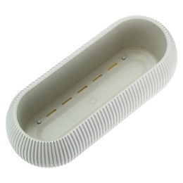 М-ПЛАСТИКА Кашпо ПИКАНТО овальное 1,3 л БЕЛЫЙ РОТАНГ М 3210