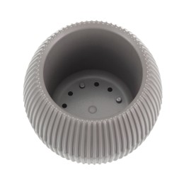 М-ПЛАСТИКА Кашпо ПИКАНТО D145 мм 0,7 л БЕЛЫЙ РОТАНГ М 3212