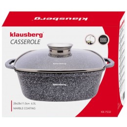 KLAUSBERG Кастрюля KB-7532 6,5л 28х28см