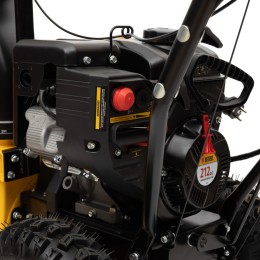 Denzel Бензиновая снегоуборочная машина SBM 610S PRO, 212 cc, электростартер, фара, обогрев 97654