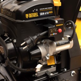 Denzel Бензиновая снегоуборочная машина SBM 610S PRO, 212 cc, электростартер, фара, обогрев 97654