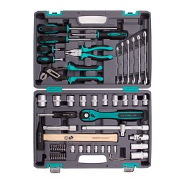 Stels Набор инструментов, 1/2, Cr-V, S2, усиленный кейс, 58 предметов 14113