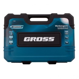 Gross Набор инструментов, 1/4, 1/2, CrV, 120 зубьев, 109 предметов 14155