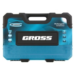 Gross Набор инструментов, 1/4, 1/2, CrV, 120 зубьев, 78 предметов 14148