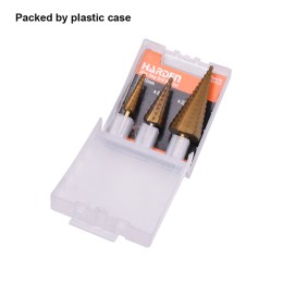 HARDEN Набор ступенчатых сверел по металлу HSS 3шт. 614143