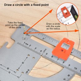 HARDEN Угольник универсальный с уровнем 12 580762