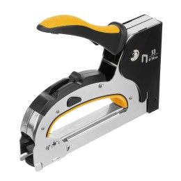 Denzel Степлер мебельный, стальной корпус, быстрая загрузка, регул. силы удара, тип 53, 4-14 мм 40211