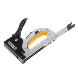 Denzel Степлер мебельный, стальной корпус, быстрая загрузка, регул. силы удара, тип 53, 4-14 мм 40211