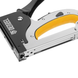 Denzel Степлер мебельный, стальной корпус, быстрая загрузка, регул. силы удара, тип 53, 4-14 мм 40211