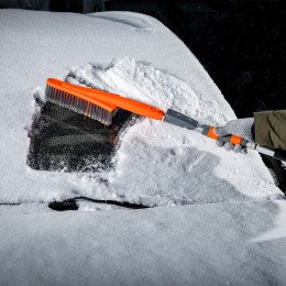 Stels Щетка-сметка для снега со скребком, трансформер 55314