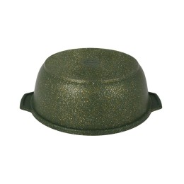 KUKMARA Кастрюля-жаровня 3л со стеклянной крышкой, АП линия Trendy style (Malachite) ж31tsml