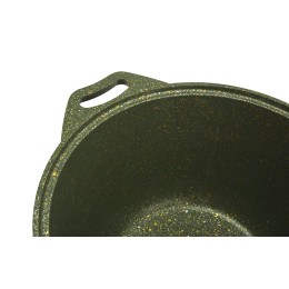 KUKMARA Кастрюля 4л со стеклянной крышкой, АП линия Trendy style (Malachite) к41tsml