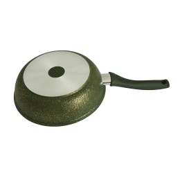 Кукмара Сковорода 22 см с ручкой, АП линия Trendy style (Malachite) 220tsml