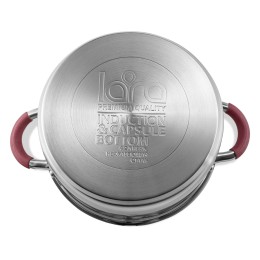 LARA Кастрюля RIVIERA LR02-325 (нерж)