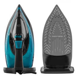 ENDEVER Электрический утюг Delta-227 черный/лазурно-синий