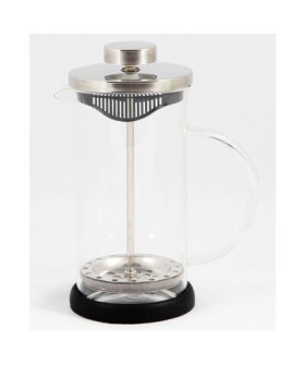 MALLONY Чайник/кофейник (кофе-пресс) NERO 350 мл из боросиликатного стекла, цвет - черный. 950065-SK