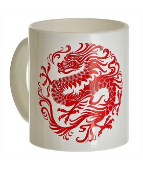 DELTA Кружка 300 мл 1208/DPP Дракон круг белый/красный СИМВОЛ ГОДА DELTA Кружка 300 мл 1208/DPP Дракон круг белый/красный СИМВОЛ ГОДА