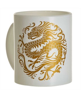 DELTA Кружка 300 мл 1208/DPP Дракон круг белый/золотой СИМВОЛ ГОДА DELTA Кружка 300 мл 1208/DPP Дракон круг белый/золотой СИМВОЛ ГОДА