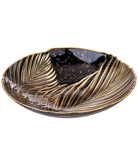 Lefard Блюдо Глубокое Bohemia Black D=33см H=6.7 Cm. 336-105