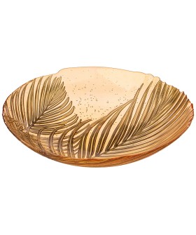 Lefard Блюдо Глубокое Bohemia Amber 33см. 336-108