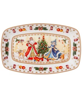 Lefard Блюдо Дед Мороз И Снегурочка Прямоуг. 25х16х3см 85-1729