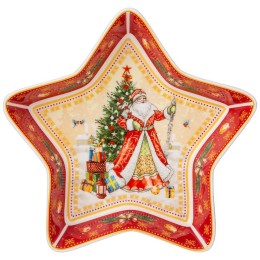 Lefard Блюдо Дед Мороз Звезда 17,5х17,5х3,5 См Красное 85-1747