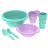 Набор посуды для пикника №1 Праздничный (4 персоны, 21 предмет)