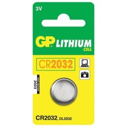 GP Батарейки литиевые Lithium, тип CR2032, 3V, 1шт. (Таблетка)