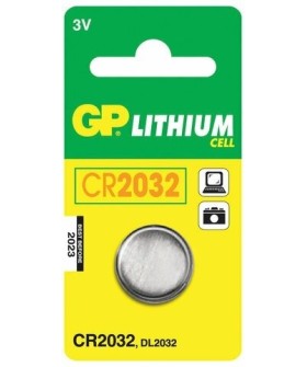 GP Батарейки литиевые Lithium, тип CR2032, 3V, 1шт. (Таблетка)