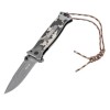 Нож складной, многоцелевой, системы Liner-Lock, с накладкой G10 на прямой рук-ке+стеклобой Denzel 79208