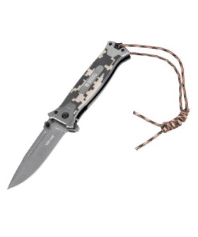 Denzel Нож складной, многоцелевой, системы Liner-Lock, с накладкой G10 на прямой рук-ке+стеклобой 79208