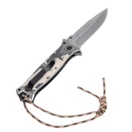 Denzel Нож складной, многоцелевой, системы Liner-Lock, с накладкой G10 на прямой рук-ке+стеклобой 79208