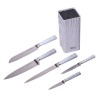 Набор ножей 6 предметов Kamille KM-5041 с пластиковой подставкой с наполнителем