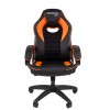 Кресло игровое Chairman game 16 экопремиум черный/оранжевый