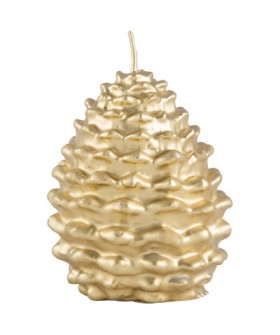 Mallony Свеча Шишка золотая большая. 008334-SK Mallony Свеча Шишка золотая большая. 008334-SK