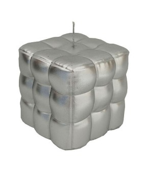 Mallony Свеча Плюшевый пуф серебряная (лак) 104544-SK