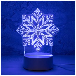 ENERGY Светильник декоративный EN-NL 26 3D снежинка. 106257-SK