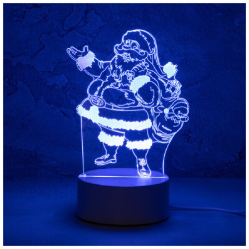 Светильник декоративный Energy EN-NL 25 3D дед Мороз. 106258-SK
