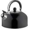 Чайник, Casual, объем 2,7 л, со свистком, из нержавеющей стали, окрашенный, цвет: чёрный, матовый. 985624-SK